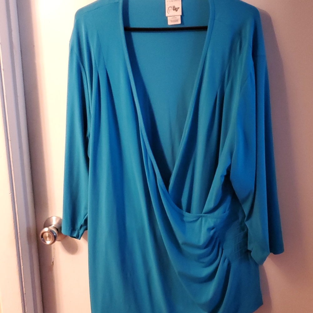Turquoise blouse